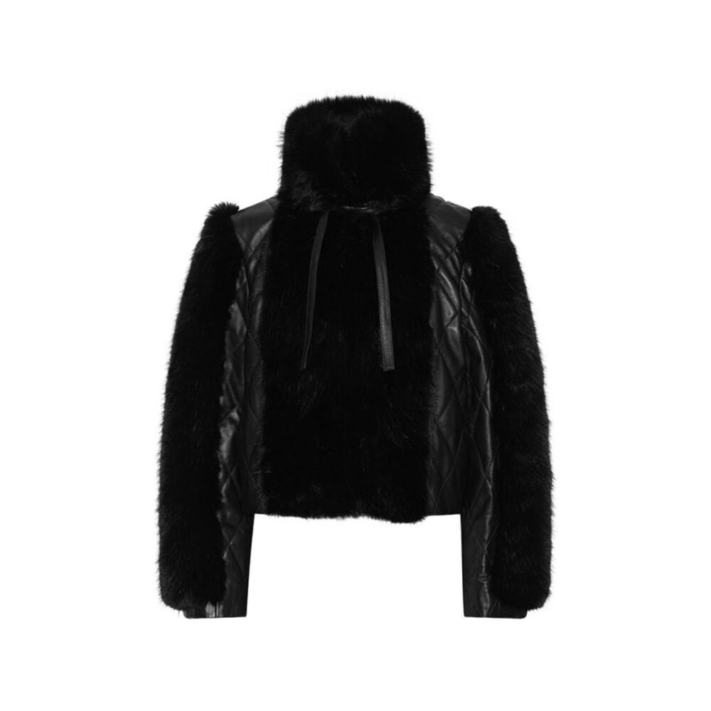 Rotate Black Jackets - Faux Fur & Shearling Jackets Women